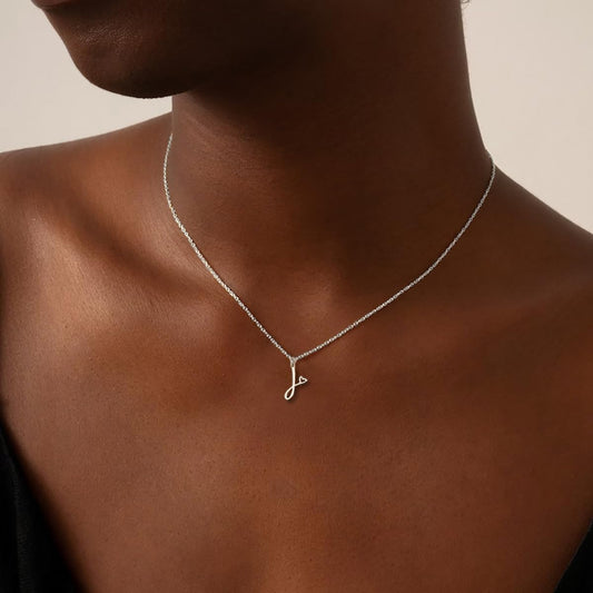 CAROVO - Collares con inicial para mujer, delicado collar con dije...