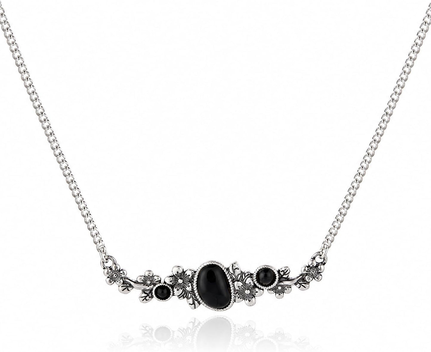Collar turquesa con piedra floral Wrangler, joyería turquesa para m...