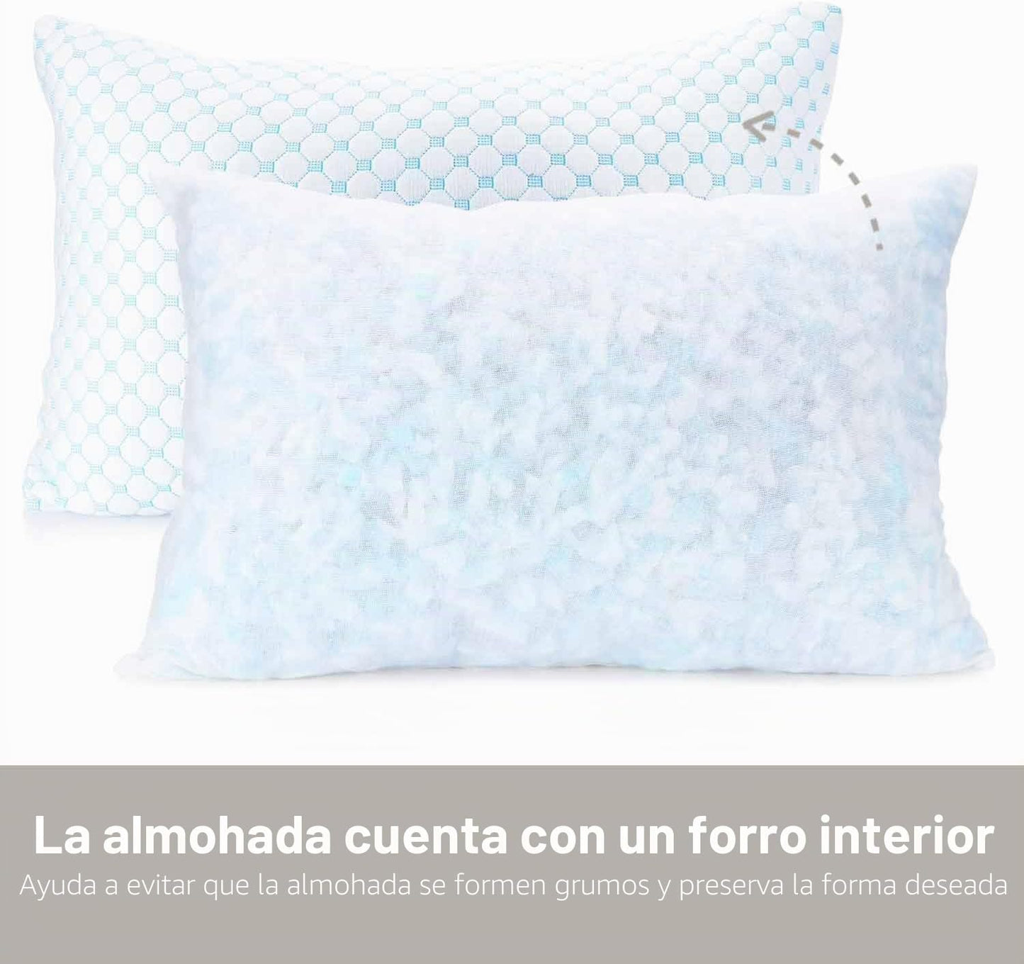 Nestl Juego de 2 almohadas refrescantes para dormir, conjunto de 2...