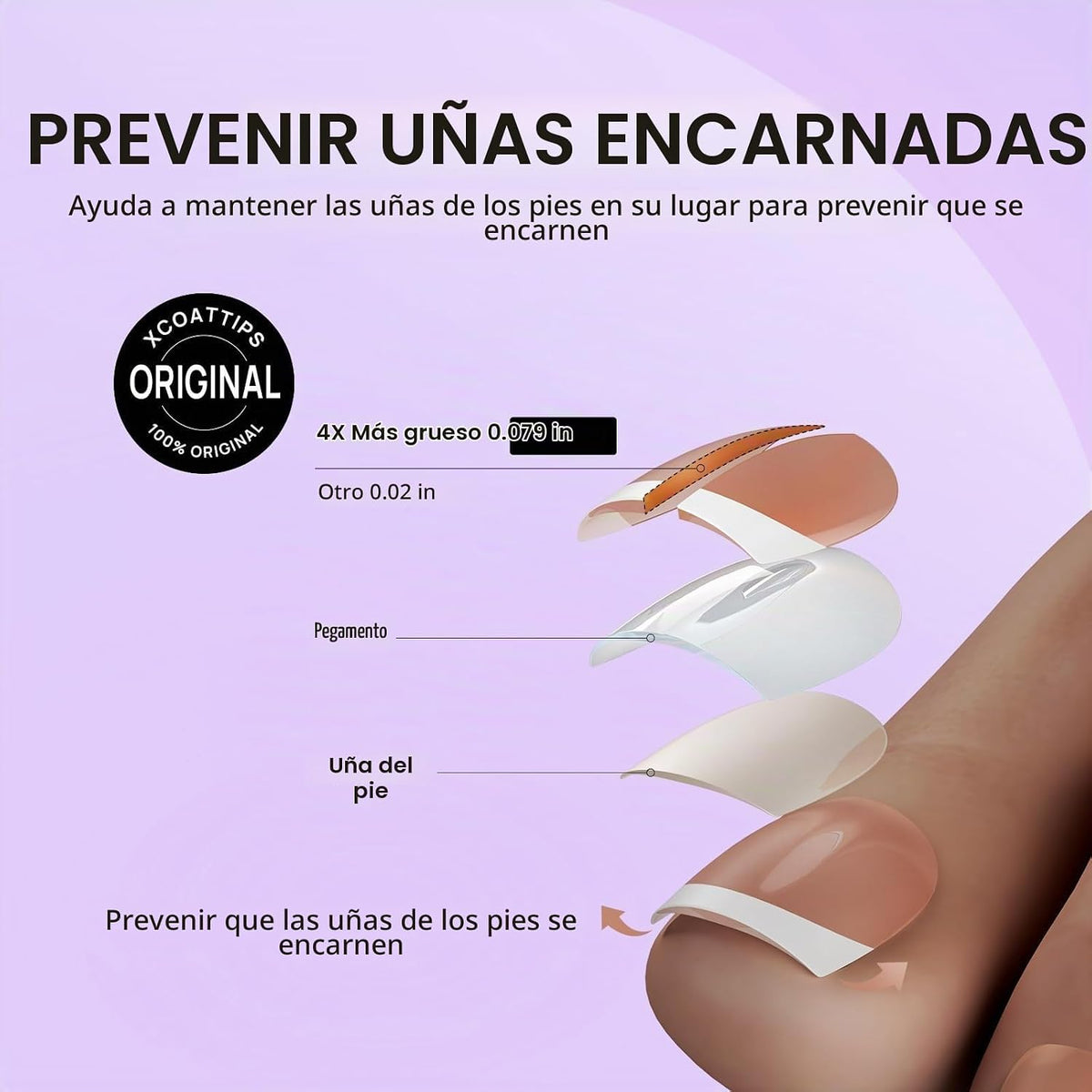 BTArtbox - Uñas a presión, champ, squoval corto, punta francesa bla...