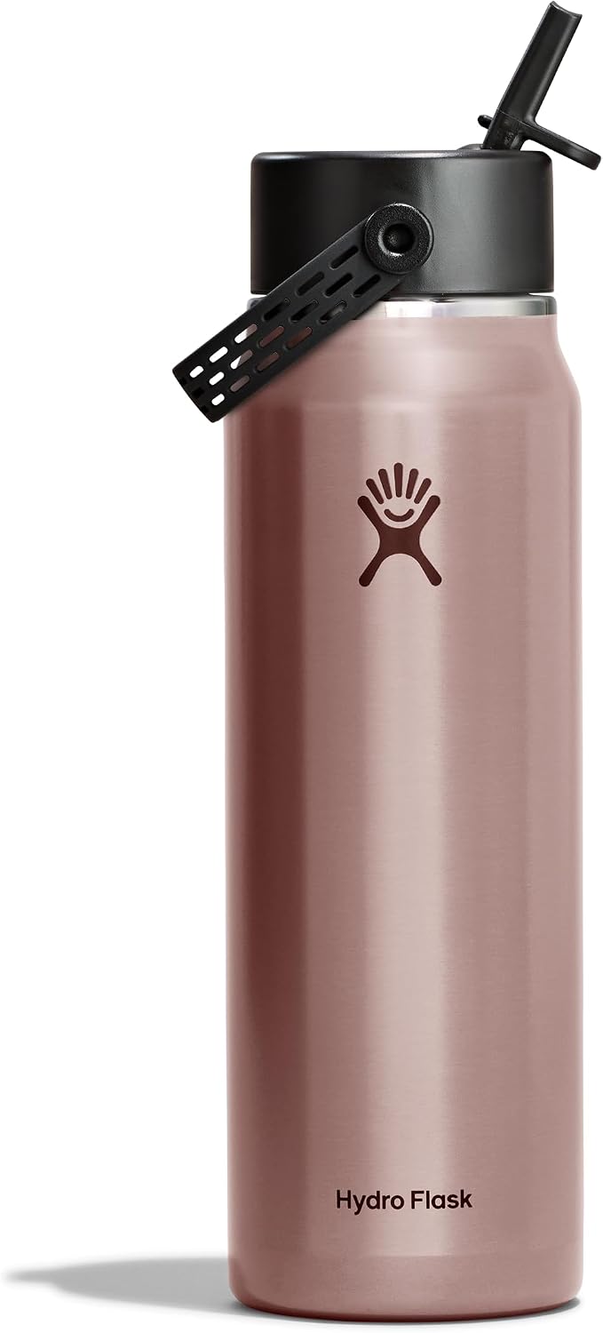 Hydro Flask Tapa de popote ancha y ligera de 32 onzas, botella de a...