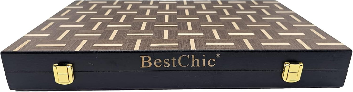 Juegos de backgammon de 15 pulgadas con tablero plegable, juego gra...