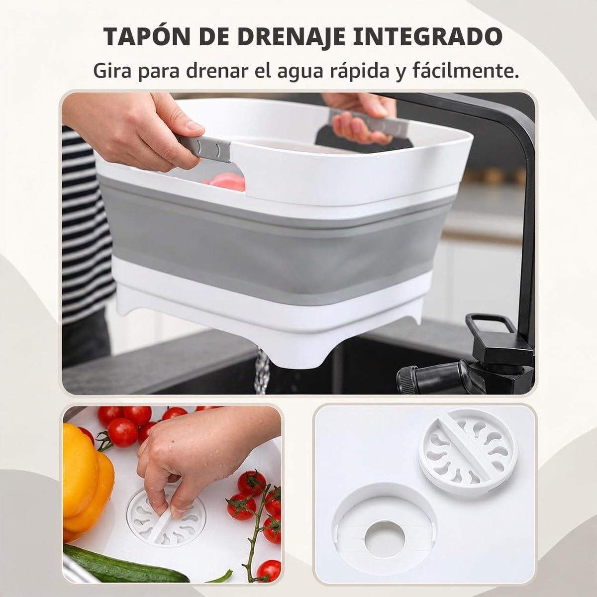 PandaEar - Lavabo plegable para biberones, 2.9 galones de EE. UU |...