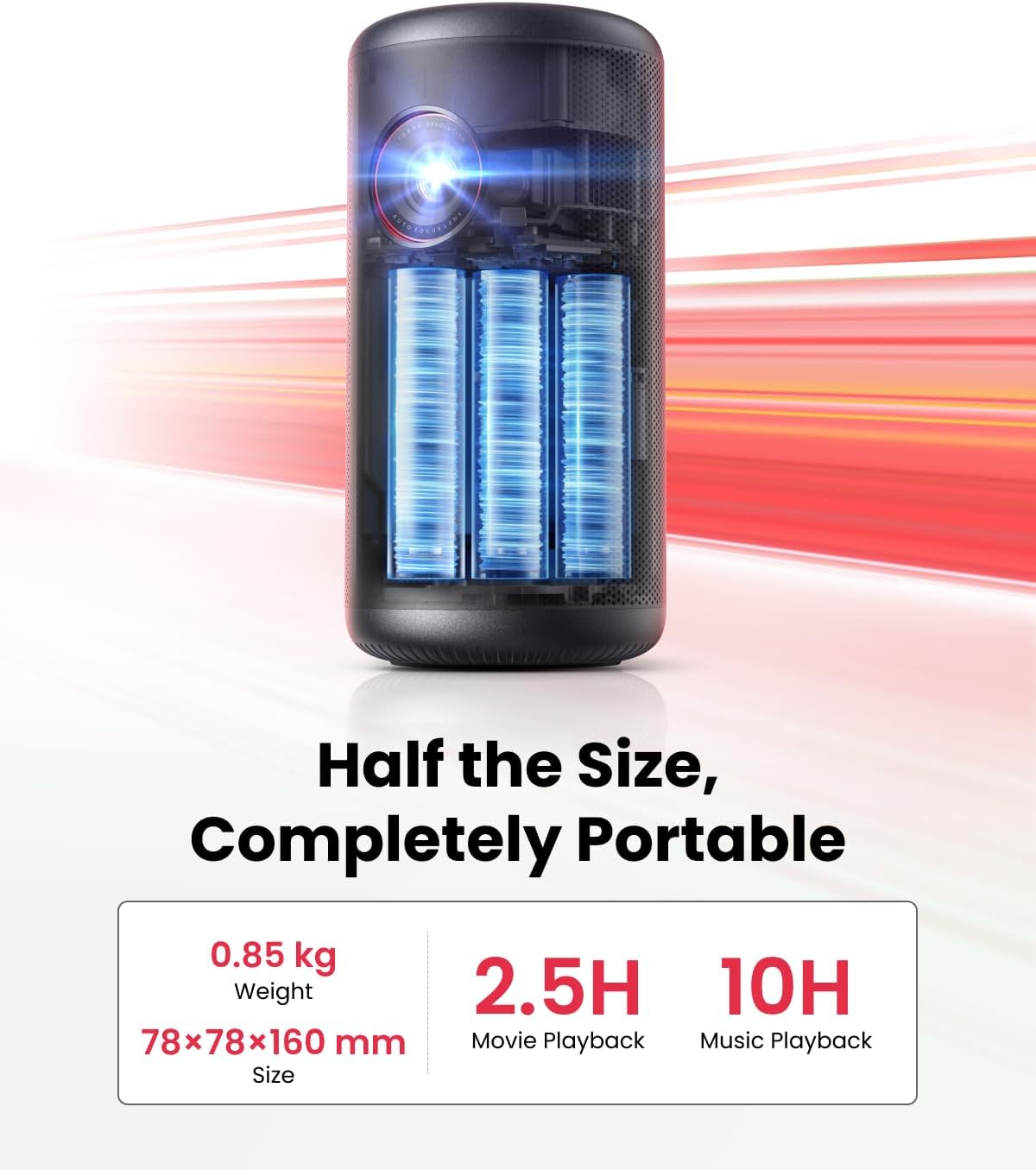 NEBULA Proyector portátil Capsule 3, certificado por Netflix | Bate...