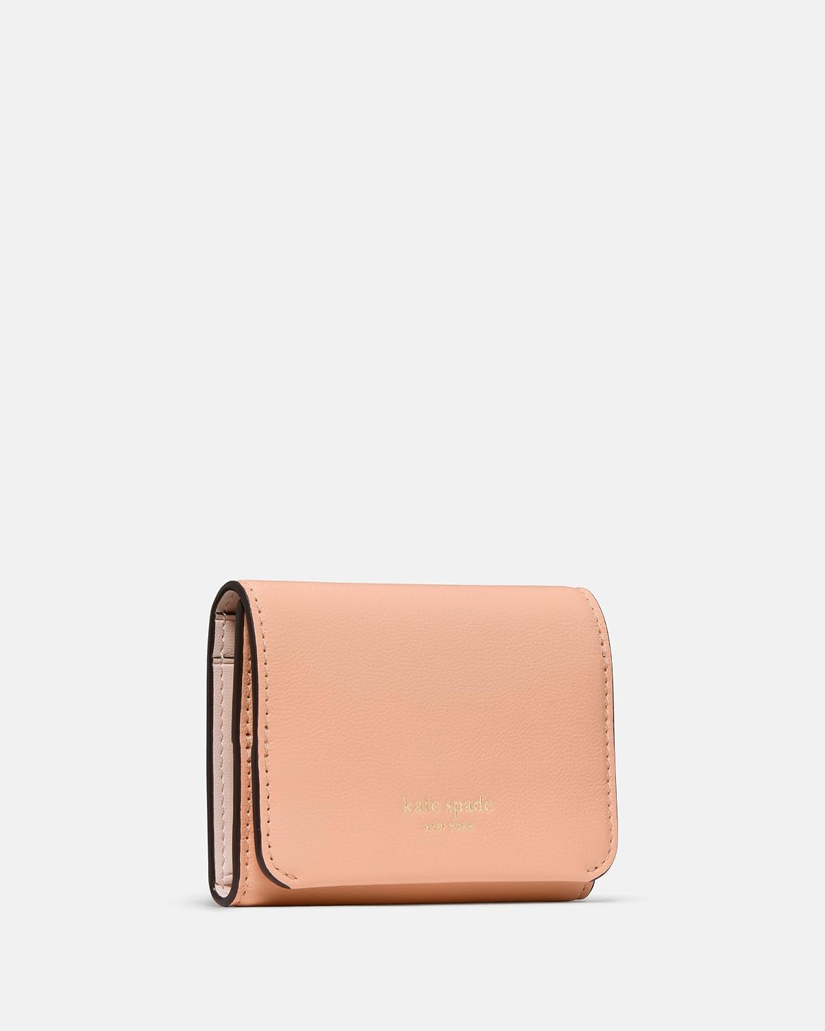 Kate Spade New York Tarjetero de cuero esmaltado Halo Cartera triple