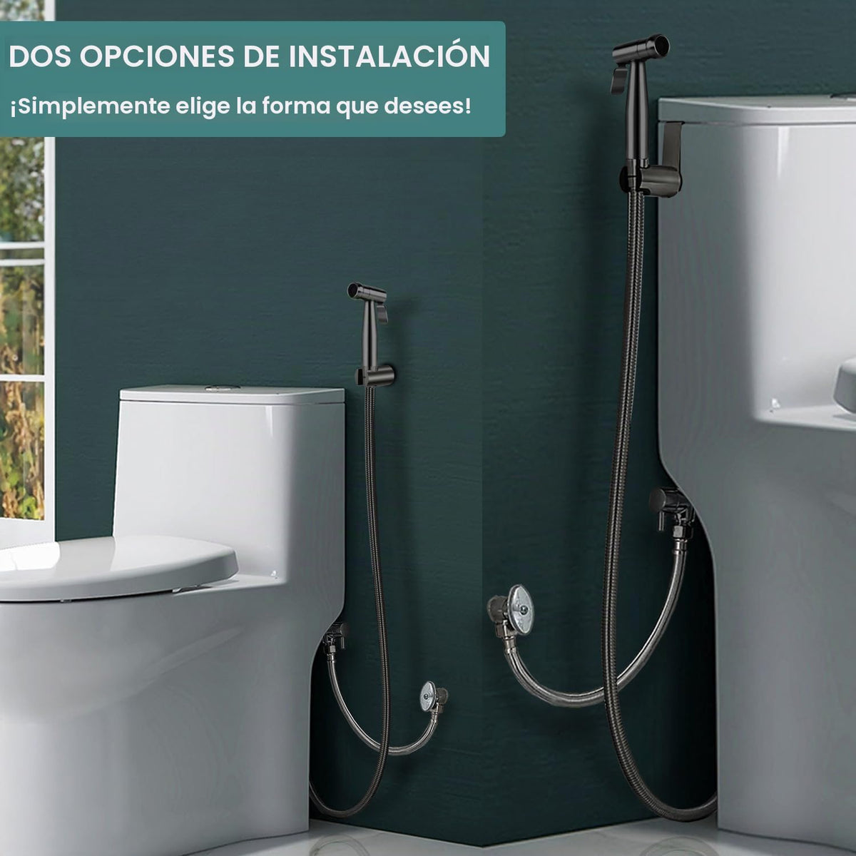 Pulverizador de bidé de mano para inodoro, juego de rociador de bid...