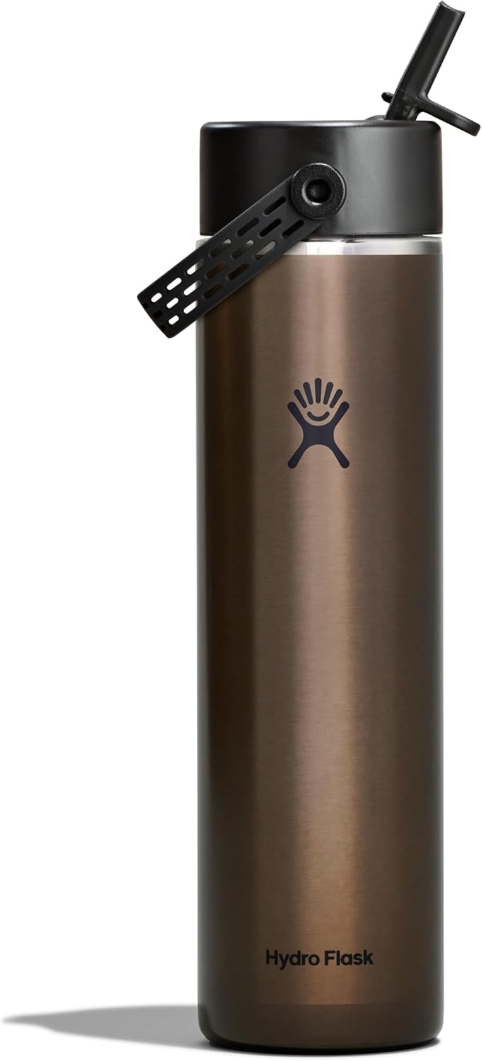 Hydro Flask Tapa de popote ancha y ligera de 32 onzas, botella de a...