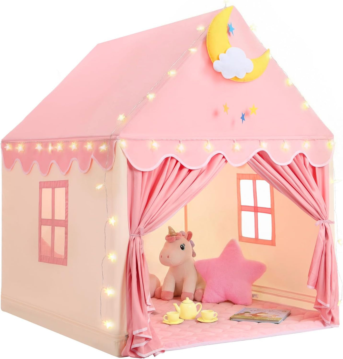 GeeSound Tienda de campaña para niños para niñas en el interior: co...
