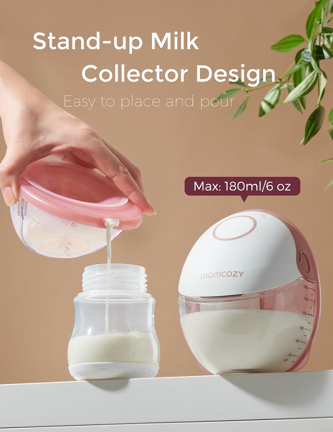 Momcozy Extractor de leche manos libres estilo móvil | M6, bomba de...