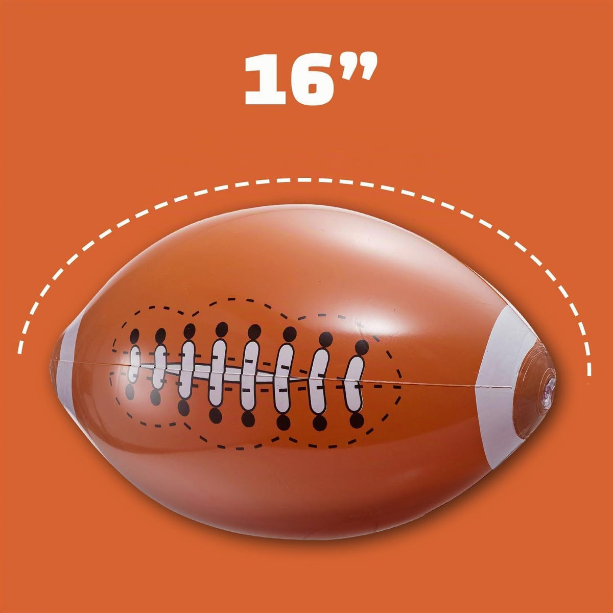 Bedwina Balones de fútbol inflables de 16 pulgadas para decoracione...