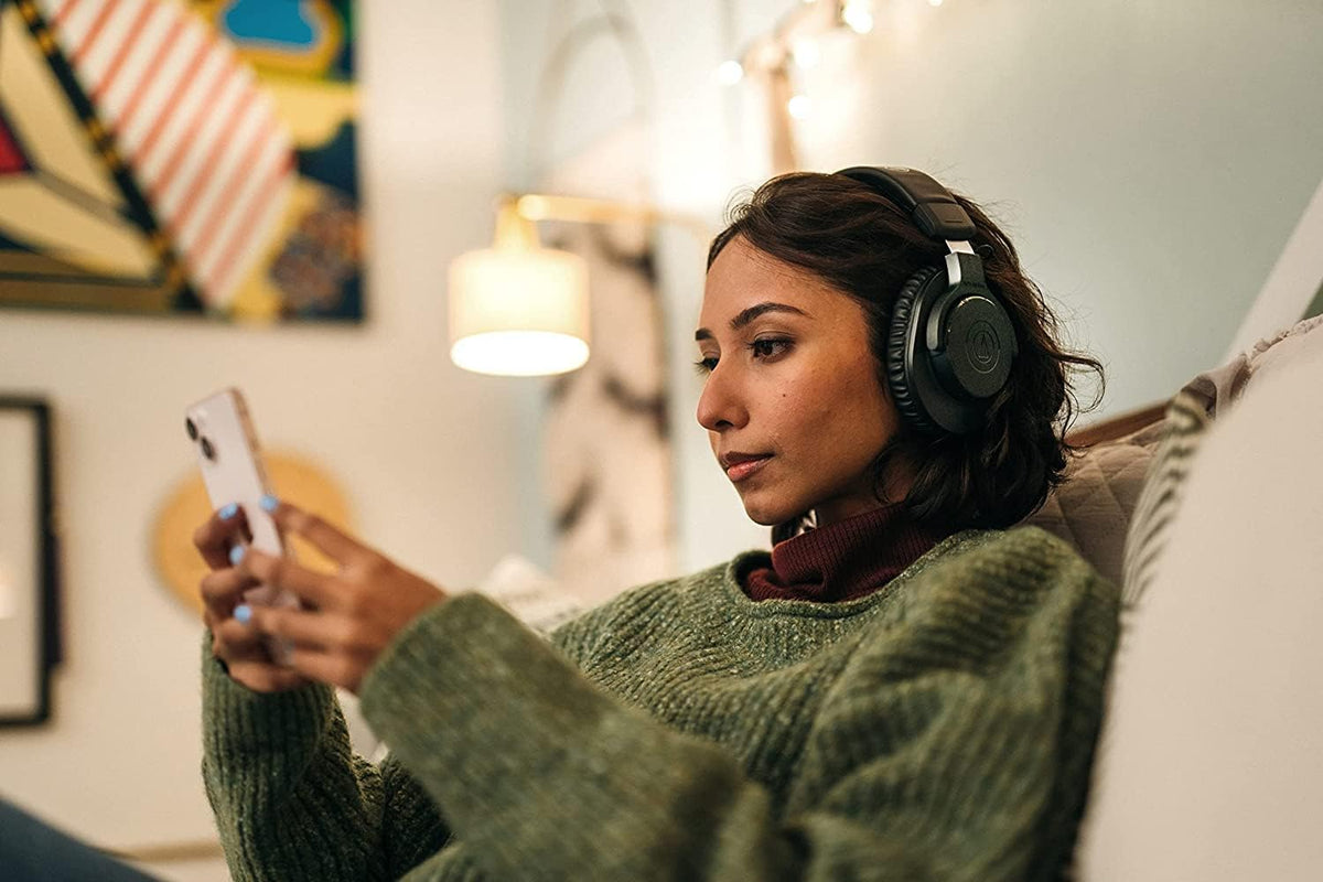 Audio-Technica ATH-M20xBT Auriculares inalámbricos sobre la oreja,...