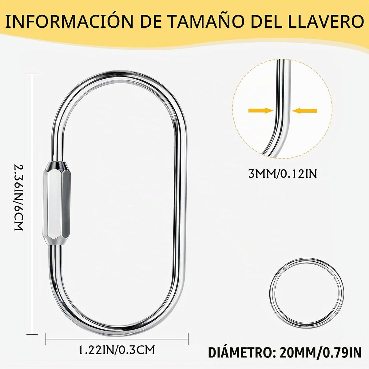 Tiezzi Llaveros de latón dorado, paquete de 10 llaveros con 10 anil...