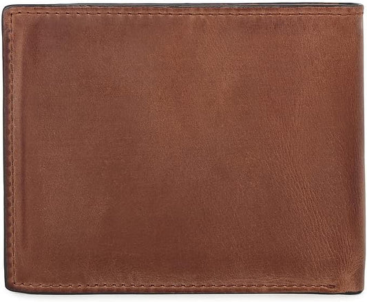 Cartera de piel Fossil para hombre, Derrick, plegable, con bloqueo...