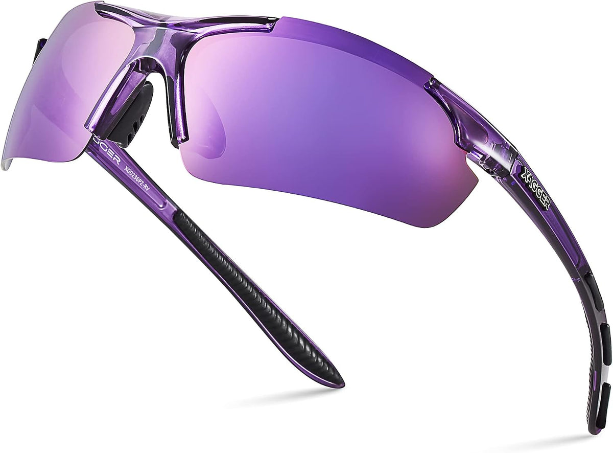 Xagger Lentes de sol polarizados deportivos para hombres y mujeres,...