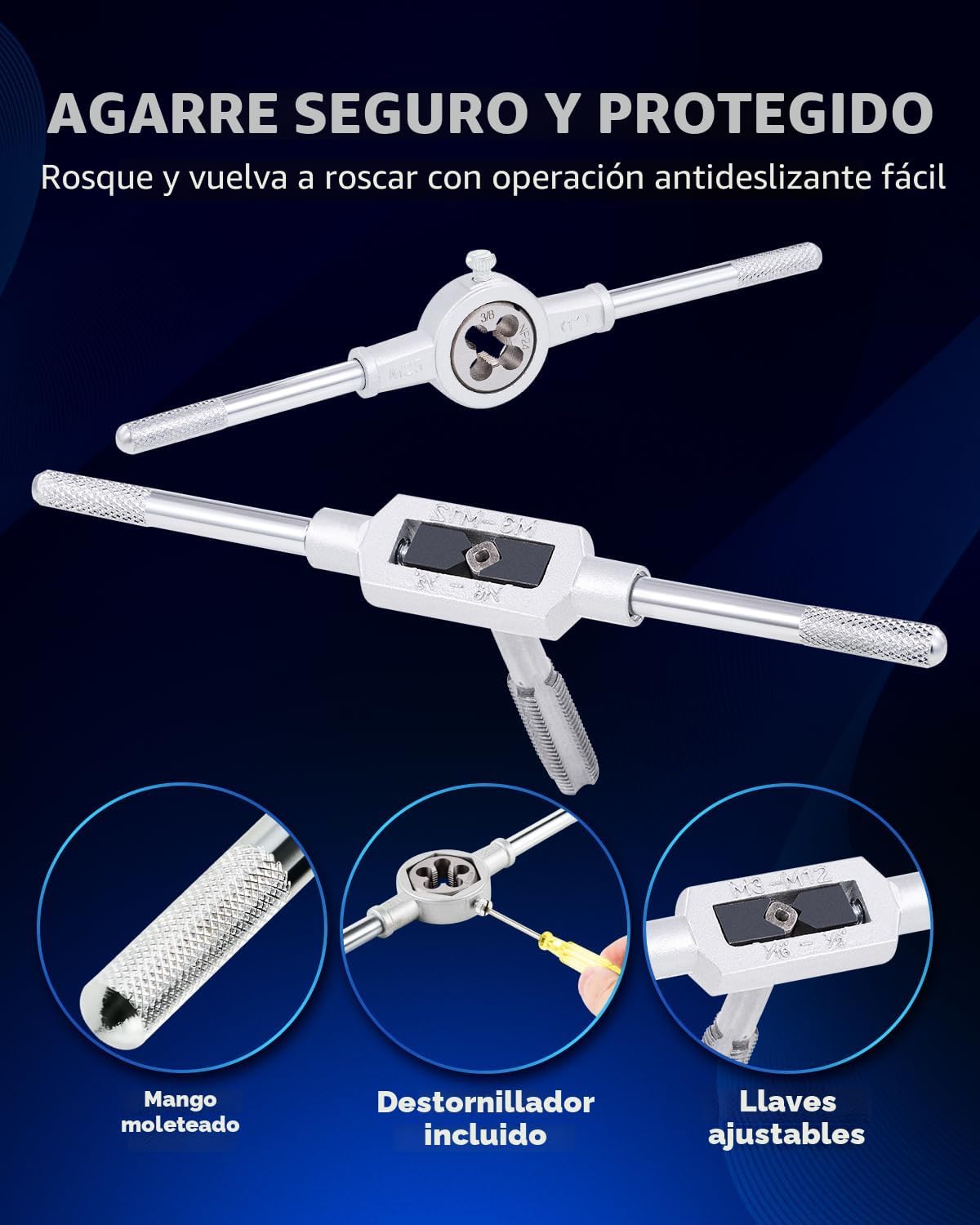 Orion Motor Tech Juego de 80 piezas de tarrajas y machuelos en tama...