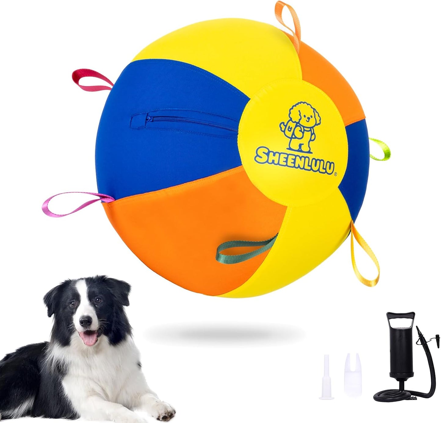 SHEENLULU Pelota de pastoreo para perros, bolas de entrenamiento de...
