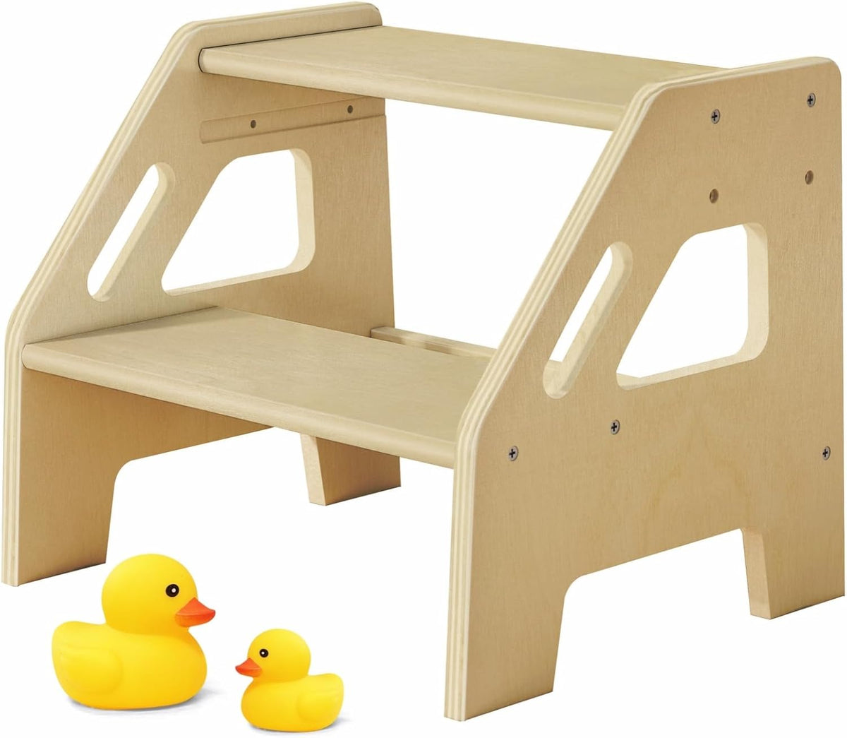 Harwaya Taburete de 2 escalones para lavabo de baño para niños pequ...