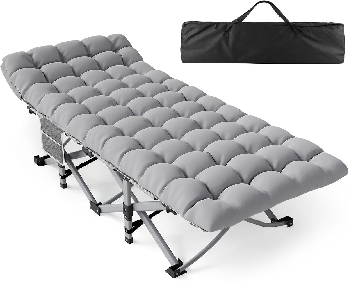 Slendor Cuna de camping plegable con colchón, carga máxima de 500 l...