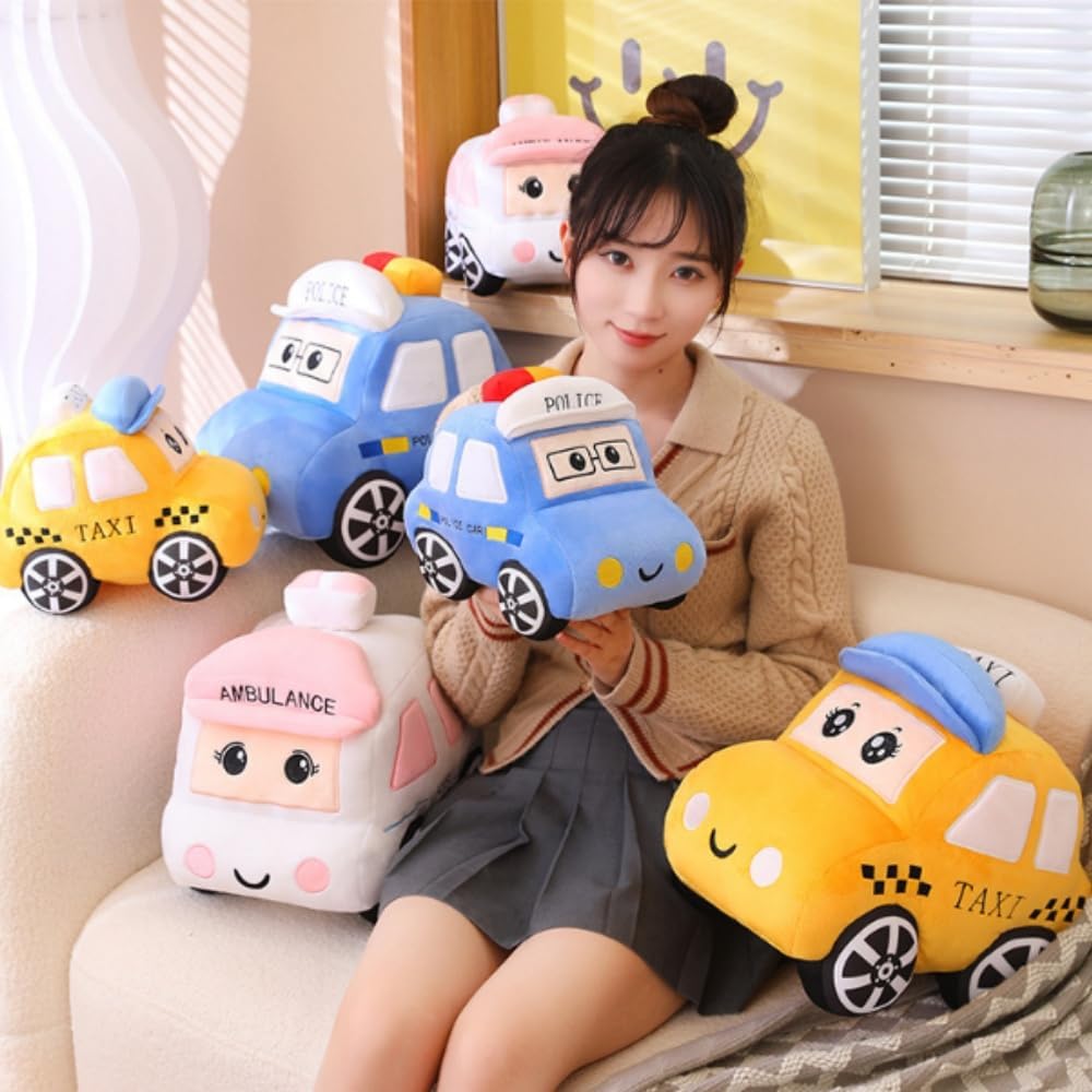 OUKEYI Juguete de peluche para coche, 11.8 pulgadas, suave taxi, ju...