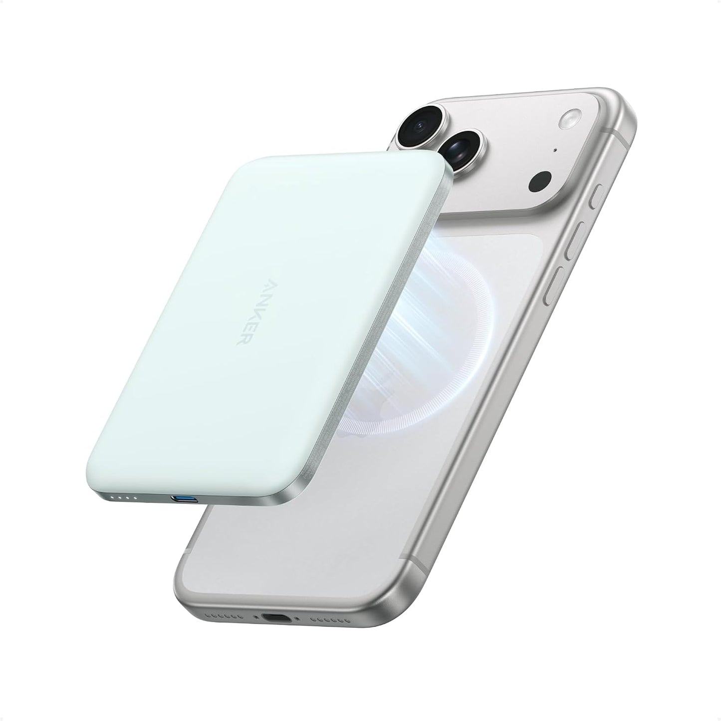 Anker Nano Power Bank, batería de carga inalámbrica magnética ultra...