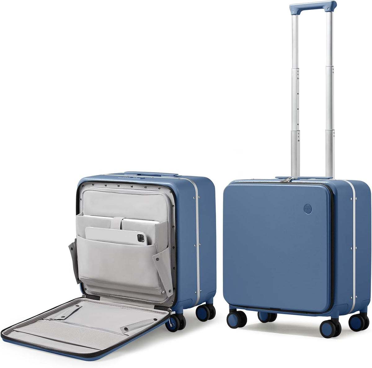 mixi Maleta de equipaje con ruedas giratorias, maleta de viaje con...