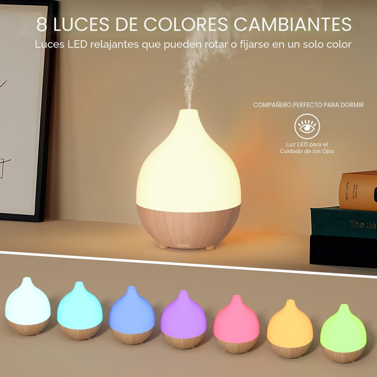 SALKING Difusor de aceite esencial (juego de 2), difusor de aromate...