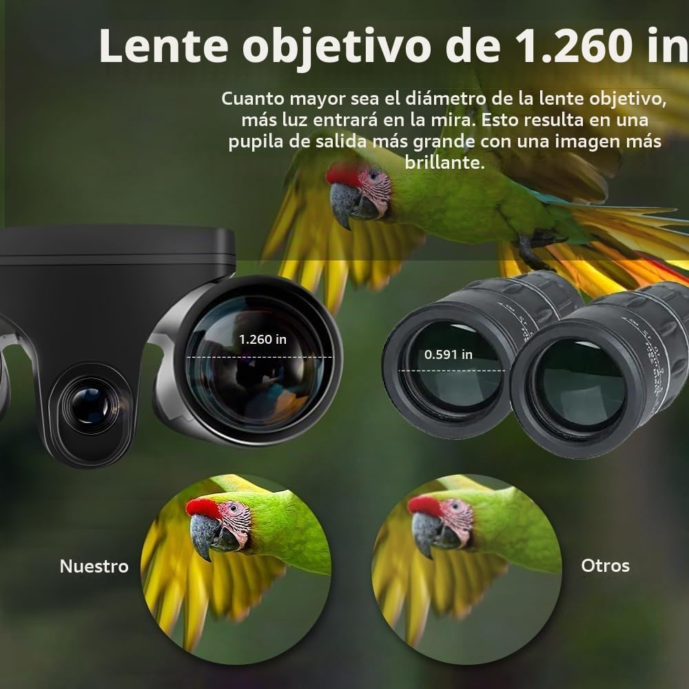 Prismáticos digitales LCD de 2.4 pulgadas con cámara para adultos,...