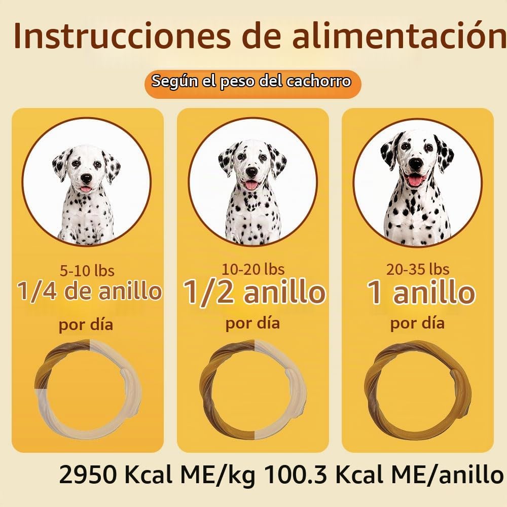 N-Bone Anillo de dentición para cachorros, sabor calabaza, 7.2 onza...