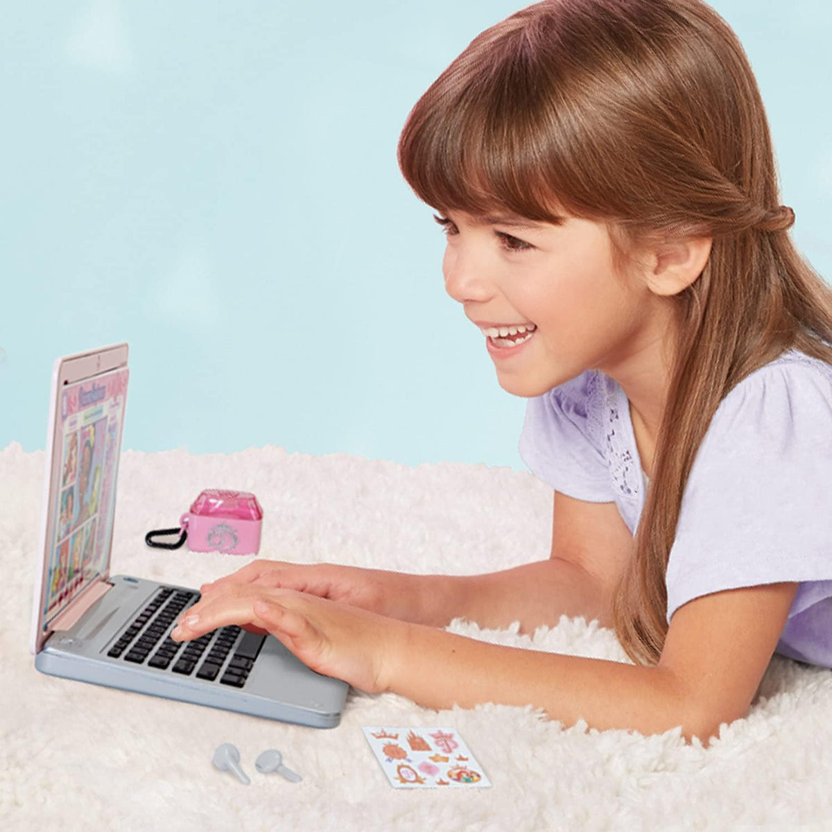 Colección de estilo de princesas de Disney Laptop de juguete con fr...