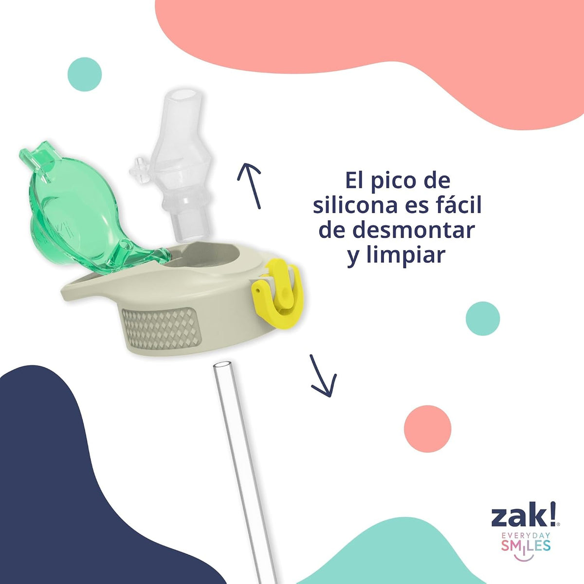 Zak Designs Disney Toy Story Sage - Botella de agua para niños con...