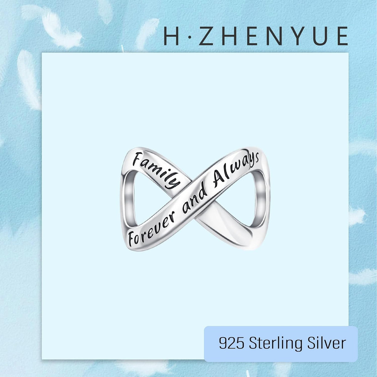 H.ZHENYUE Dijes de plata esterlina 925 con diseño de personaje de p...