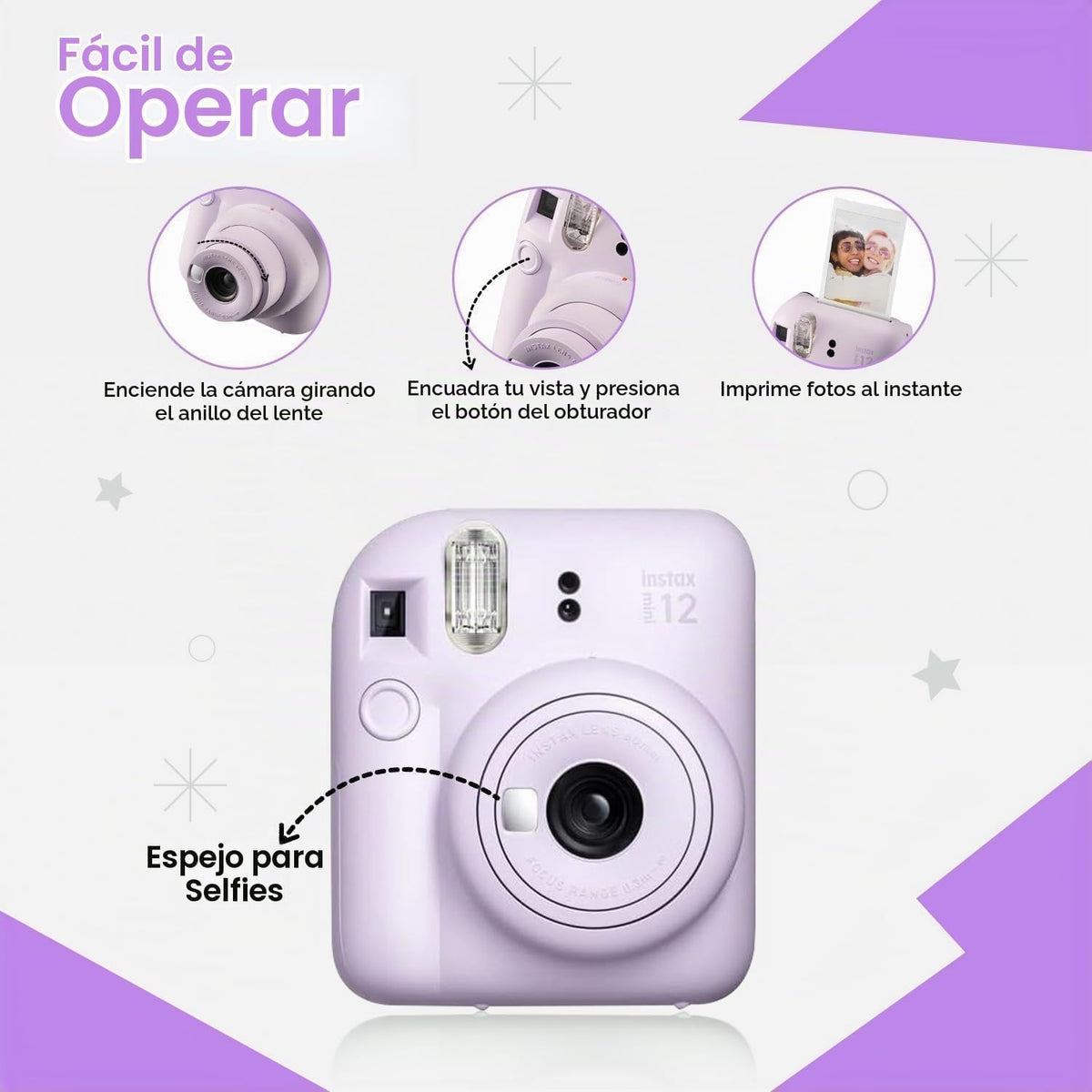 Paquete navideño FUJIFILM INSTAX Mini 12 2025 | con película extra...