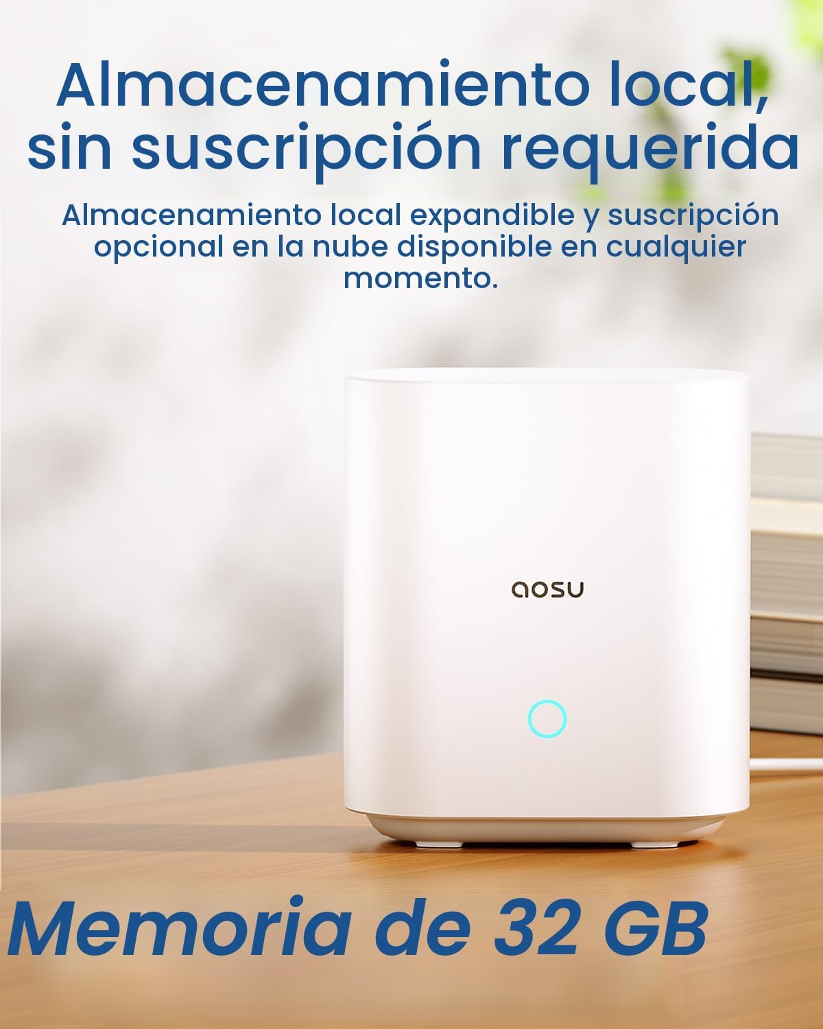 Cámaras de seguridad AOSU para exteriores inalámbricas, kit de 4 cá...
