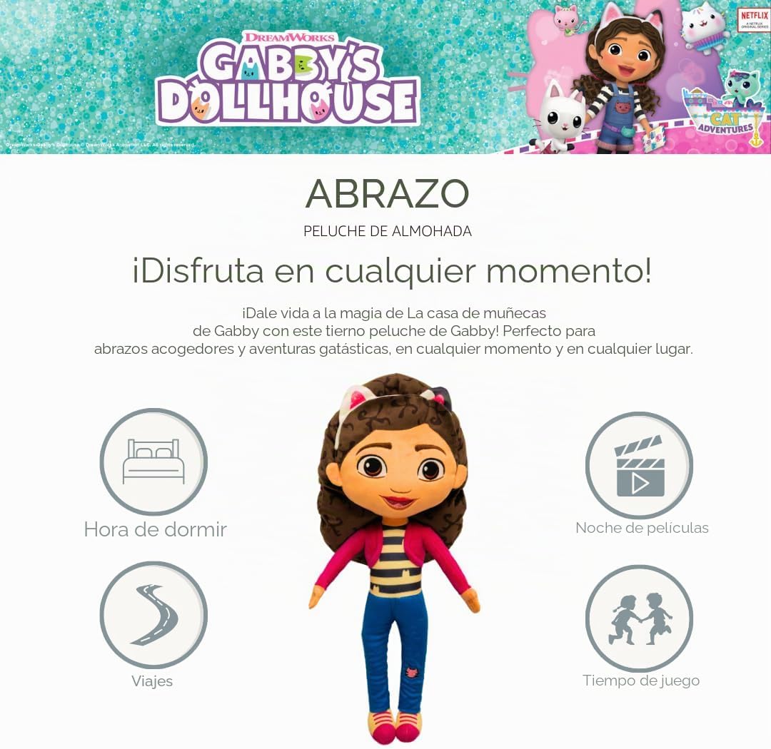 Franco DreamWorks Gabby's Dollhouse Ropa de Cama para Niños - A...