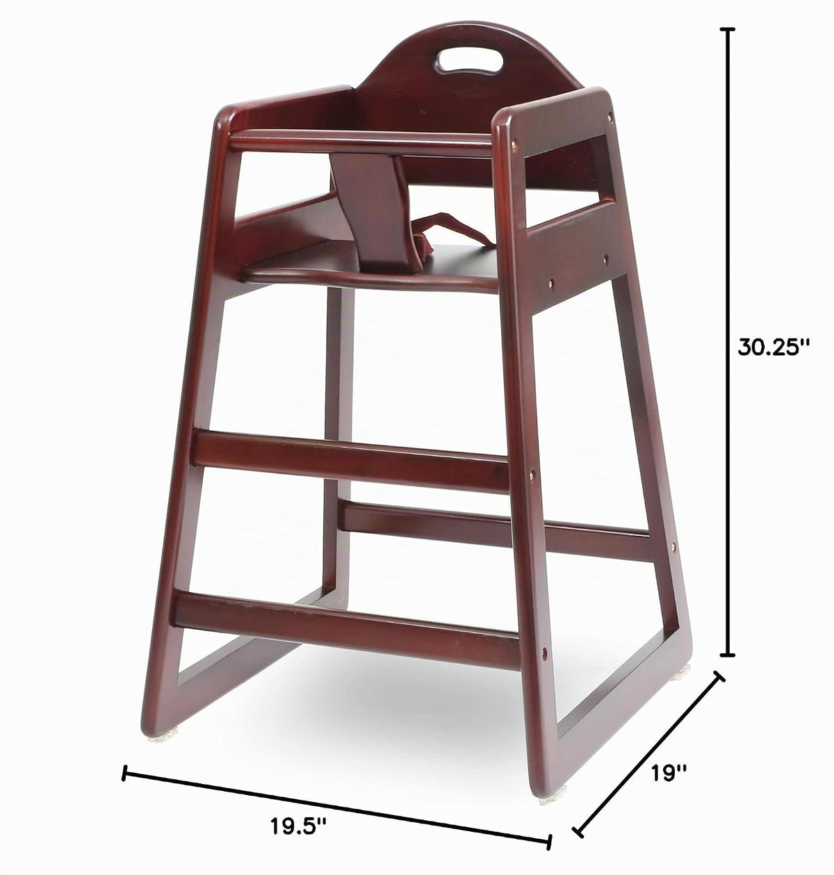 Silla alta de madera para bebés y niños pequeños, silla alta apilab...