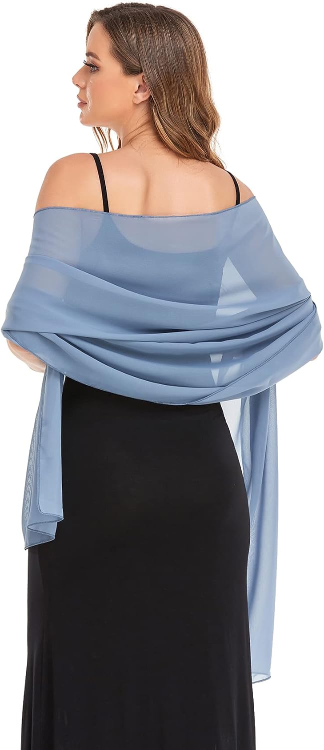 Pukguro Chales y envolturas para vestidos de noche, bufanda de boda...