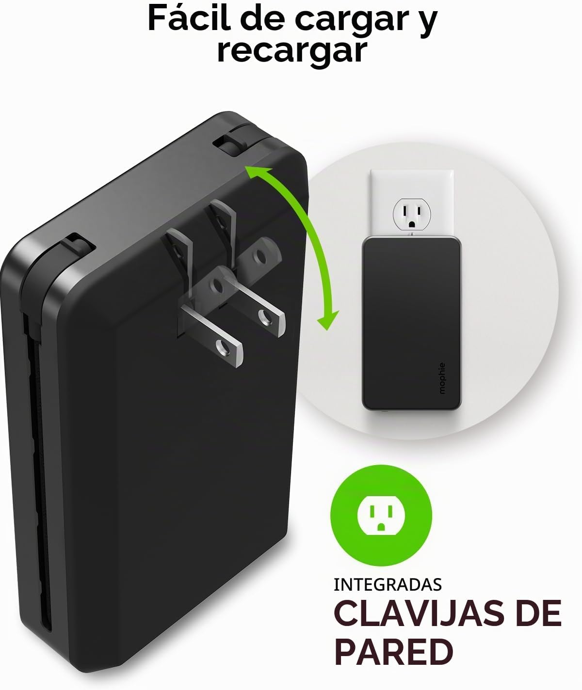 mophie Powerstation Plus Ultra - Batería externa de 10,000 mAh | Ca...