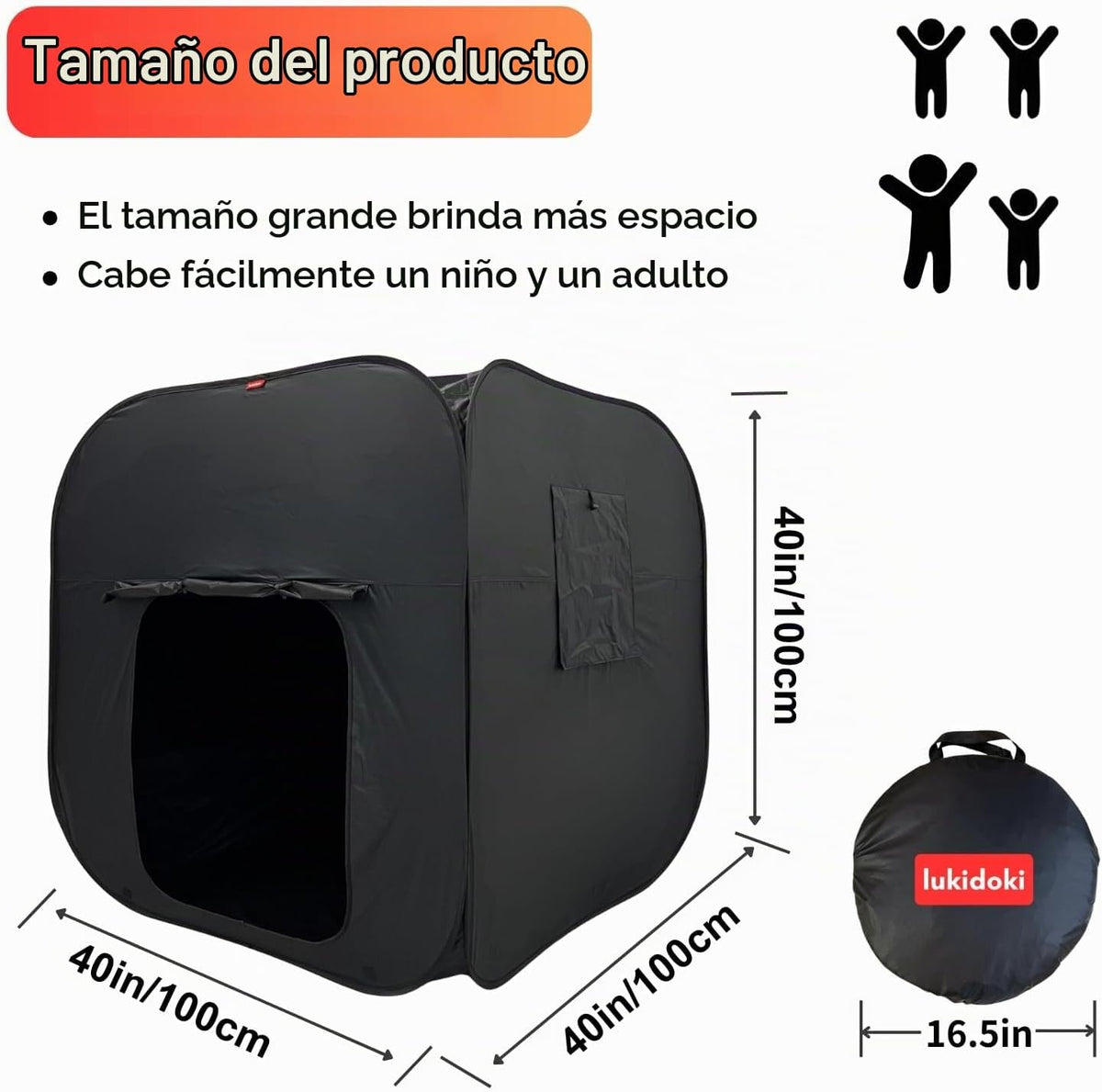 lukidoki Tienda de campaña sensorial para niños con autismo, TDAH,...