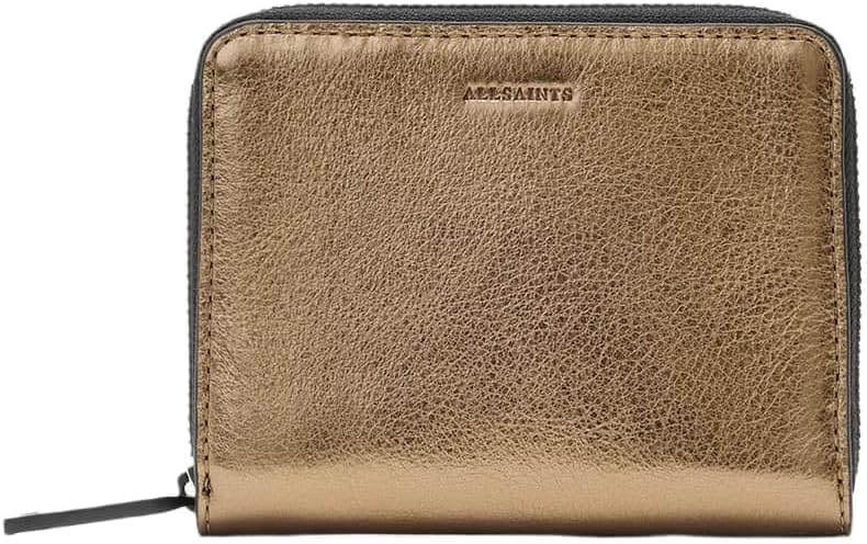 AllSaints Lena W508XC - Cartera hexagonal con cremallera, color lat...