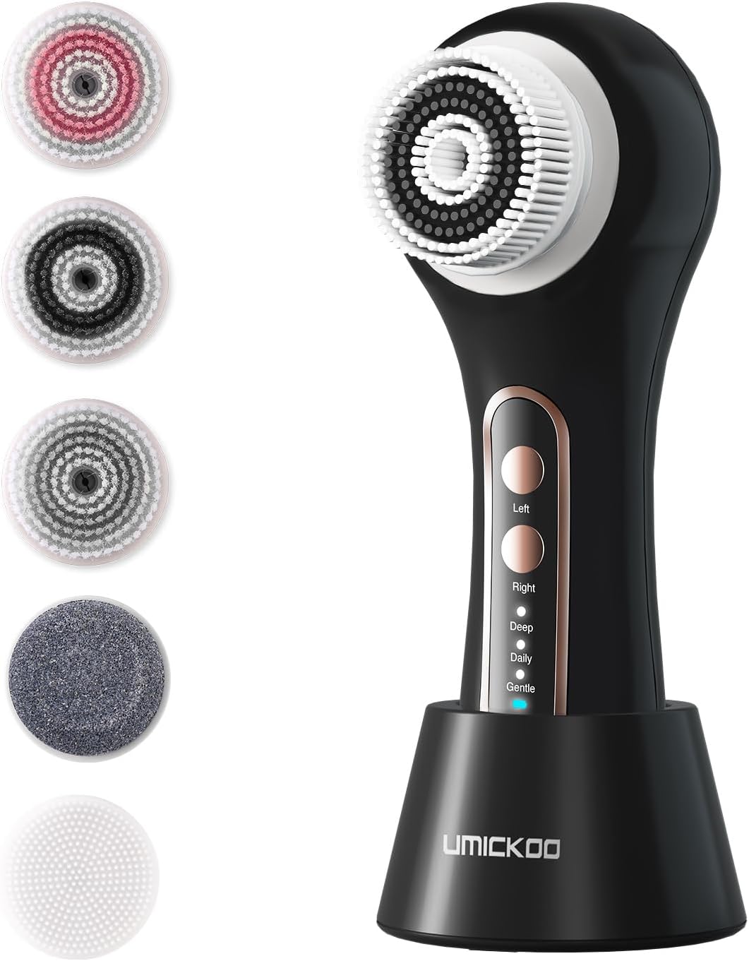 UMICKOO Exfoliante facial, cepillo de limpieza facial recargable co...