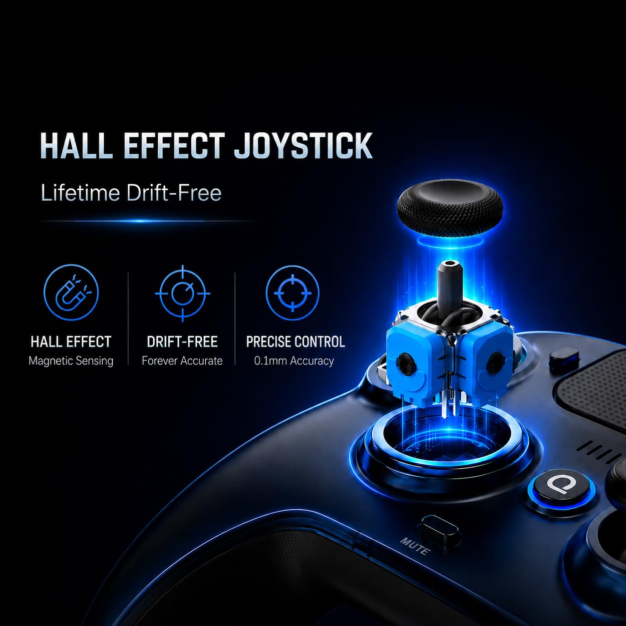 Mando inalámbrico QRD Spark N7 de 2,4 Ghz para PS4\/PS3\/PC | Efect...