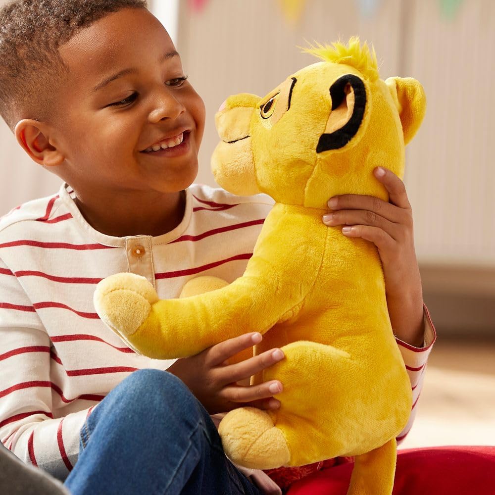 Disney Store Juguete oficial Simba mediano suave para niños, person...