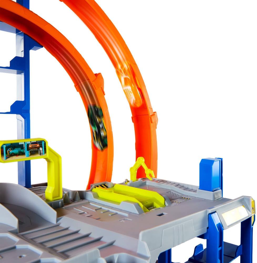 Set de Pista de Coches Juguetes Hot Wheels con Coche de Fundición a...