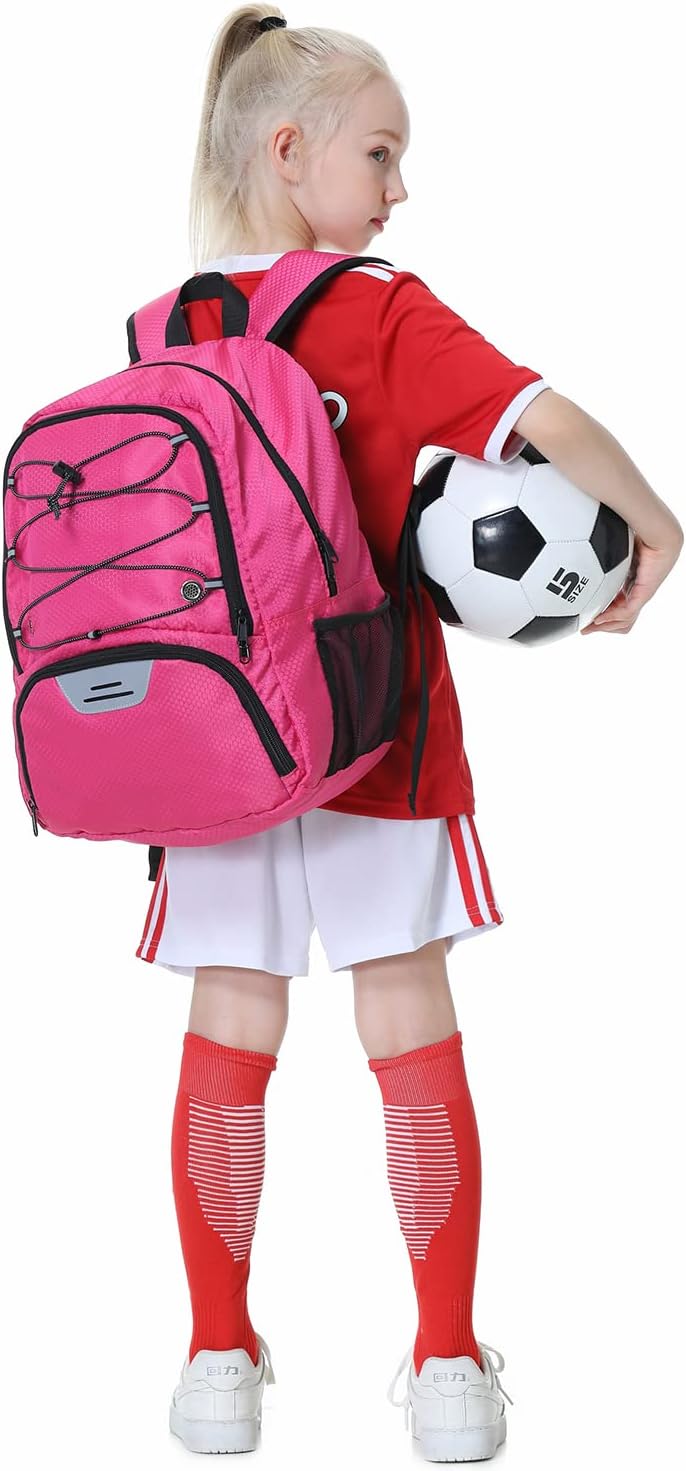 Hsmihair - Mochila de fútbol juvenil - Mochila para fútbol y balonc...