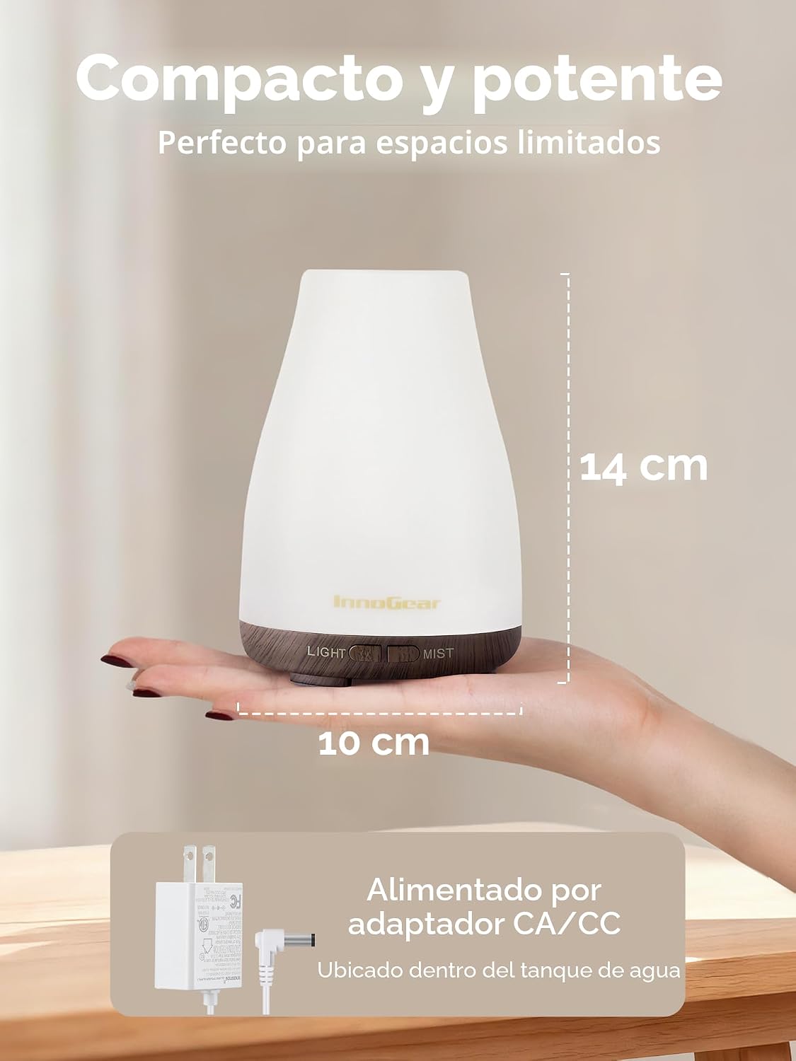 InnoGear Difusor de aceite esencial, difusores ultrasónicos para el...
