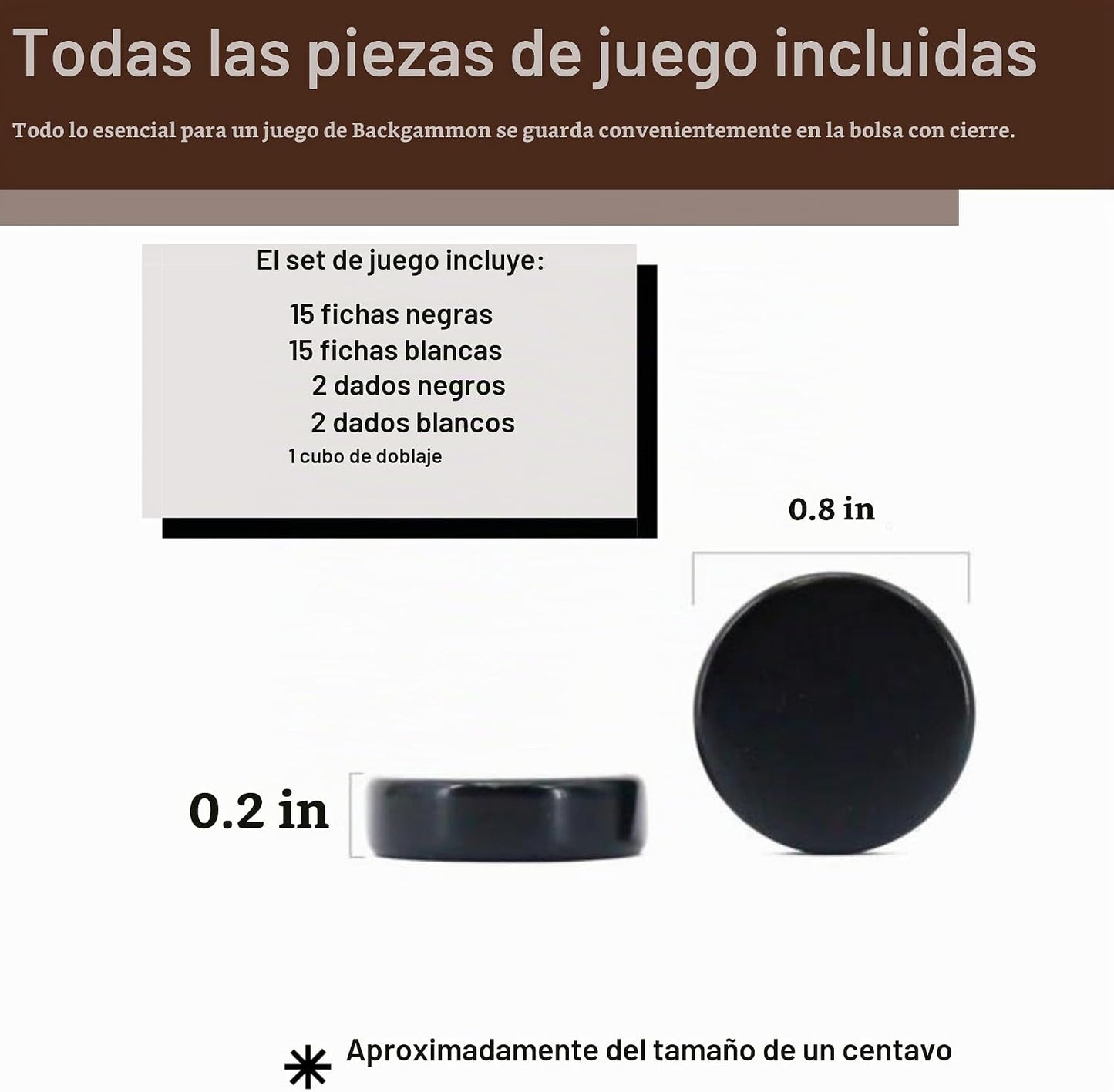 Sondergut - Juego de backgammon portátil enrollable de gamuza de cu...