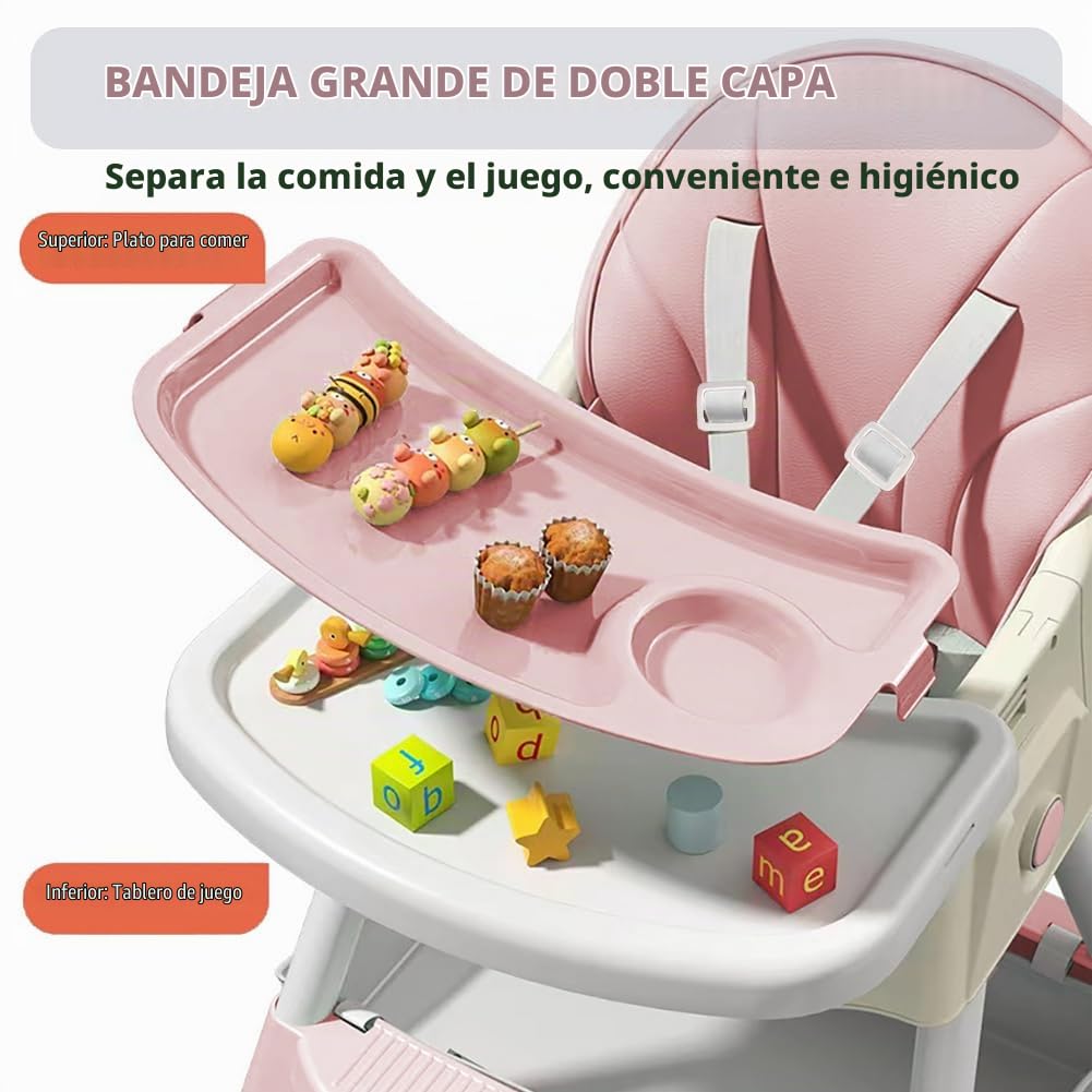 Sillas altas para bebés y niños pequeños, silla alta convertible 4...