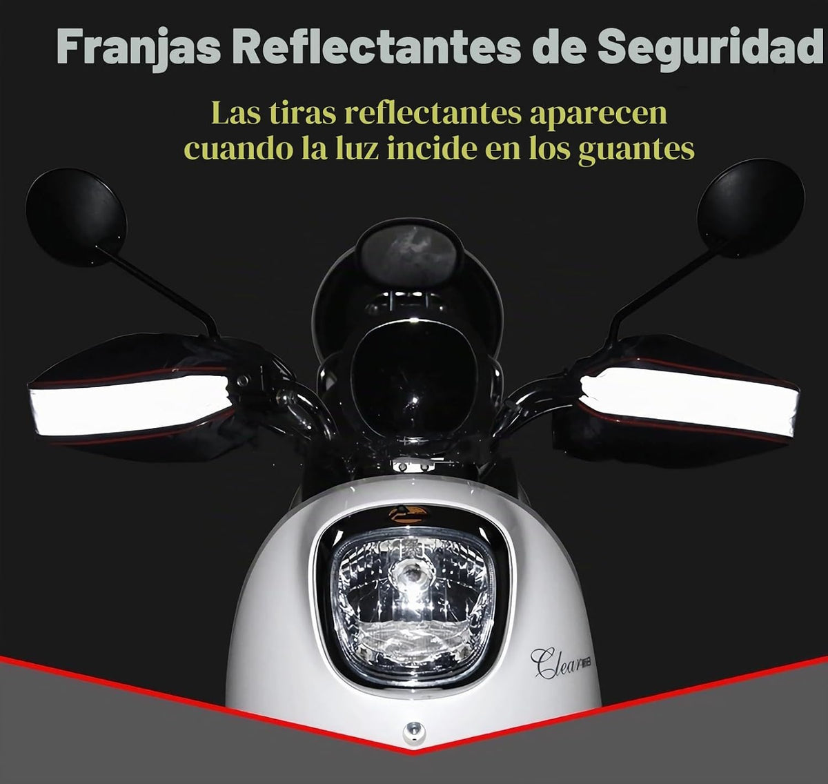 HKSICHENGKEJI Guantes de manillar de felpa para motocicleta, guante...