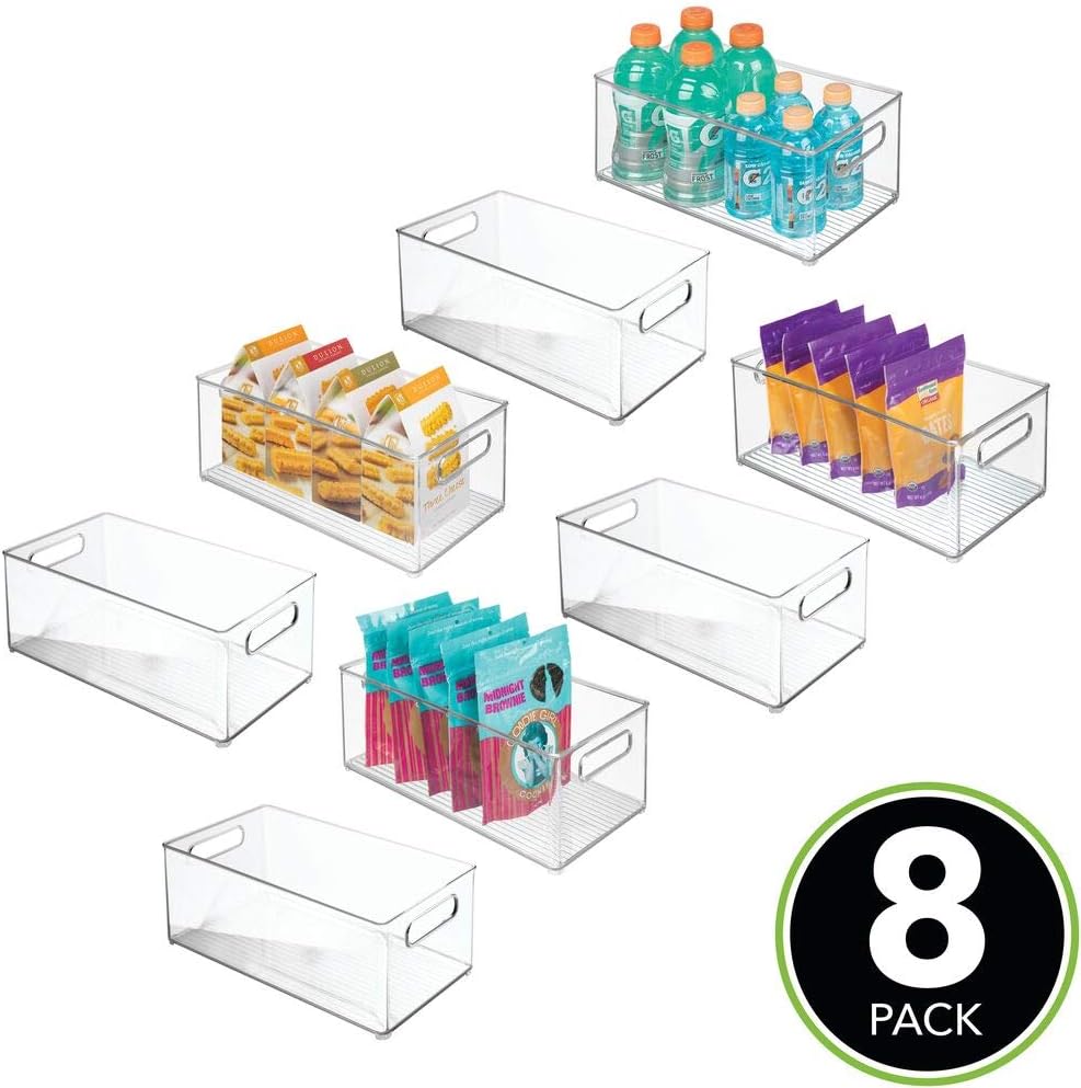 mDesign Contenedor organizador de almacenamiento de cocina de plást...