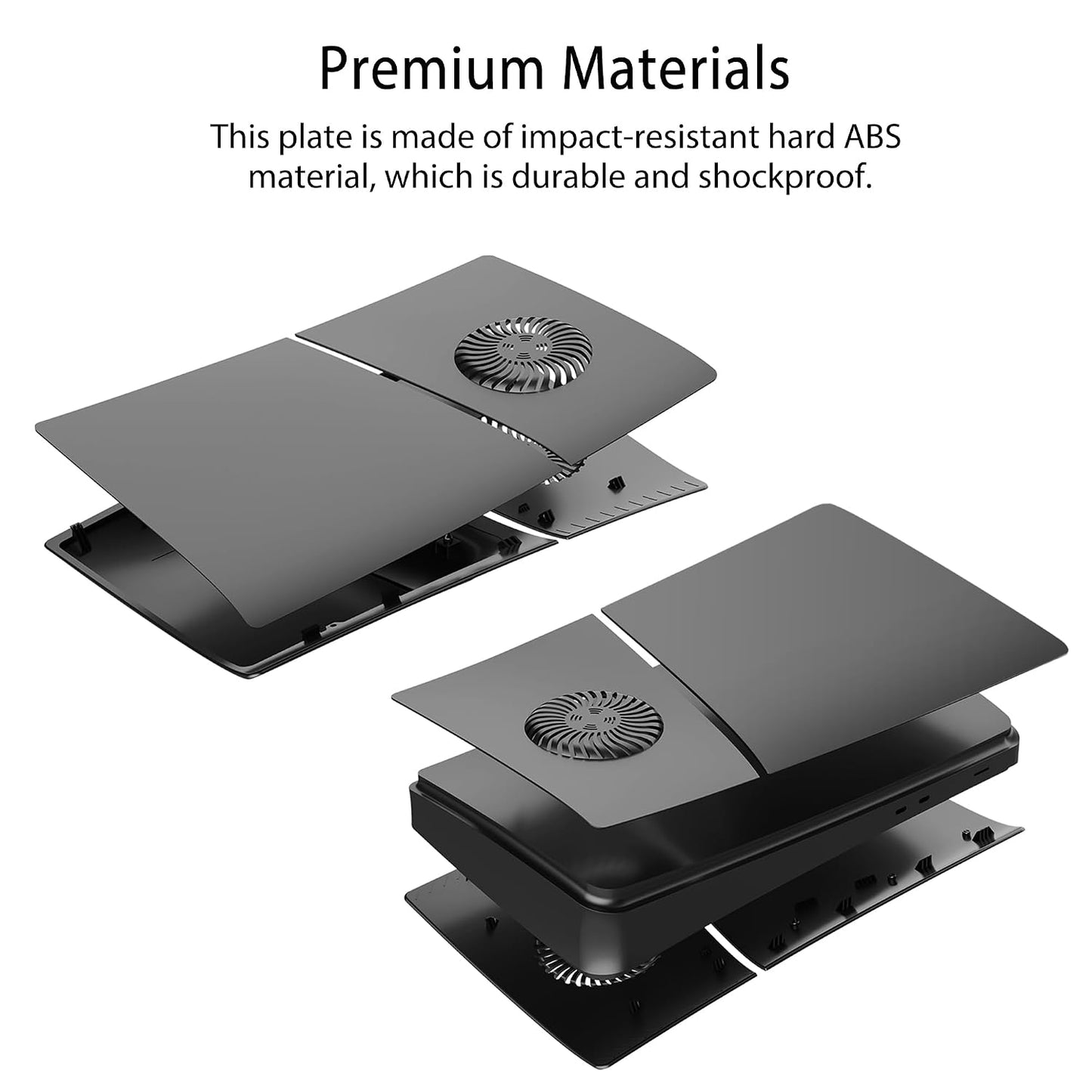 Placas de Cubierta para PS5 Slim Digital Edition con Tira de Luz RG...